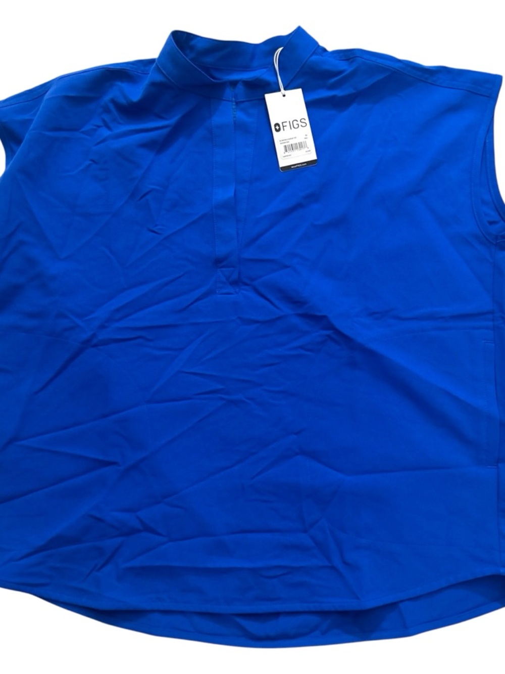 FIGS Rafaela Oversized Scrub Top Royal Blue Medical Nurse NWT Women’s Medium - Picture 5 of 14